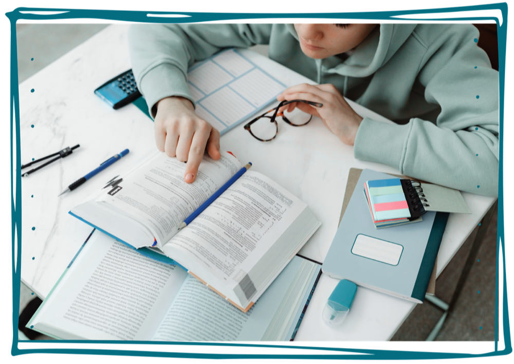 Student Researcher Studying